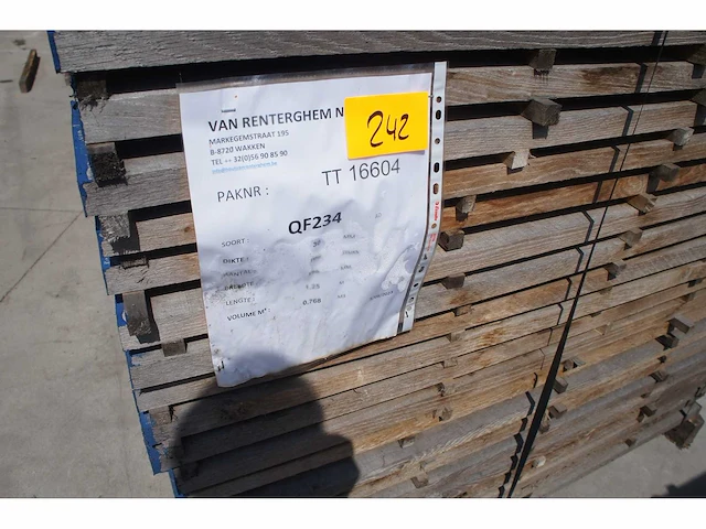 0,77 m³ eiken planken 30mm rustiek - afbeelding 2 van  4