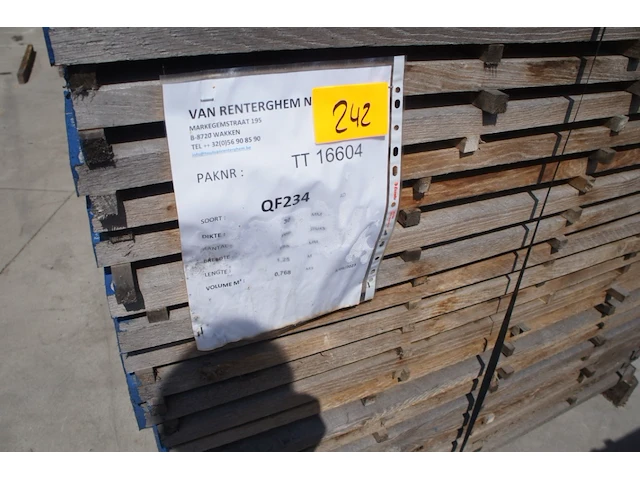 0,77 m³ eiken planken 30mm rustiek - afbeelding 2 van  4