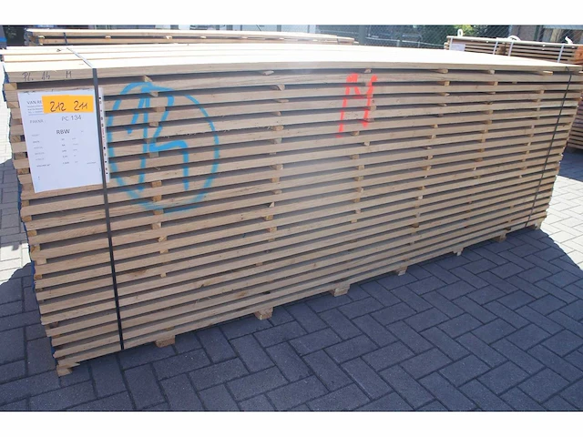 0,77 m³ eiken planken 30mm - afbeelding 1 van  4