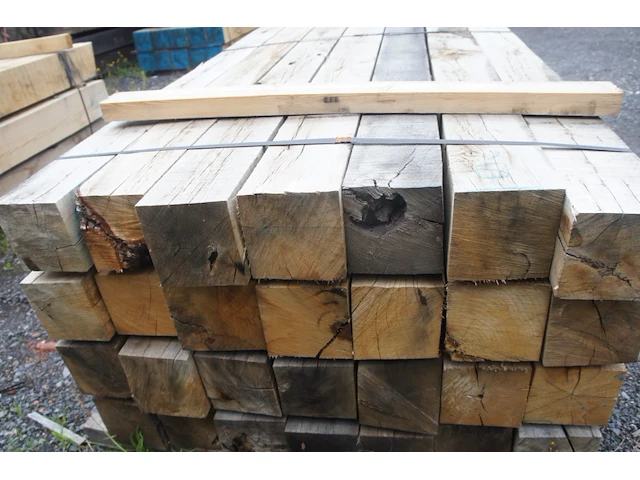 0,79 m³ eiken balken 150x150 - afbeelding 3 van  4