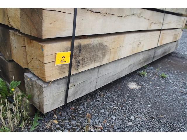 0,79 m³ eiken balken 150x150 - afbeelding 2 van  4