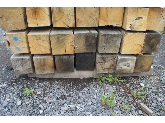 0,79 m³ eiken balken 150x150 - afbeelding 4 van  4