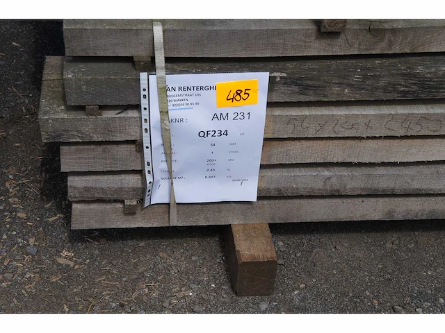 0,81 m³ eiken planken 54 mm - afbeelding 2 van  4