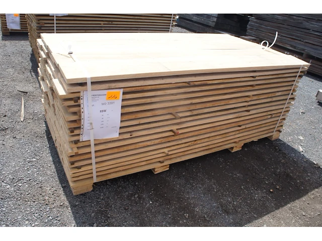 0,84 m³ eiken planken 22mm - afbeelding 1 van  4