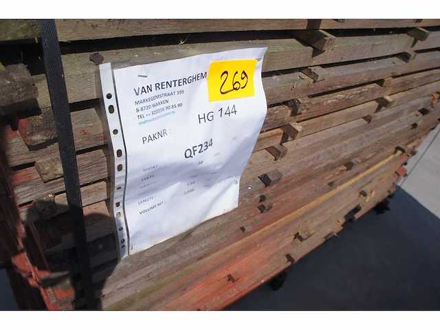 0,85 m³ eiken planken 30mm rustiek - afbeelding 2 van  4