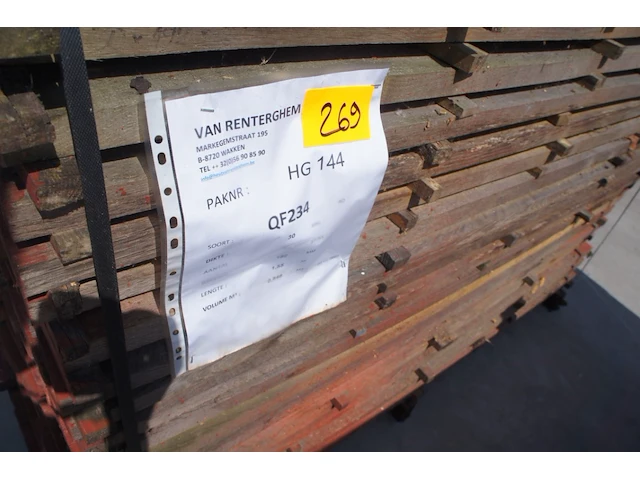 0,85 m³ eiken planken 30mm rustiek - afbeelding 2 van  4