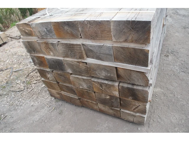 0,86 m³ industrieel eiken balken 130x220 - afbeelding 3 van  5