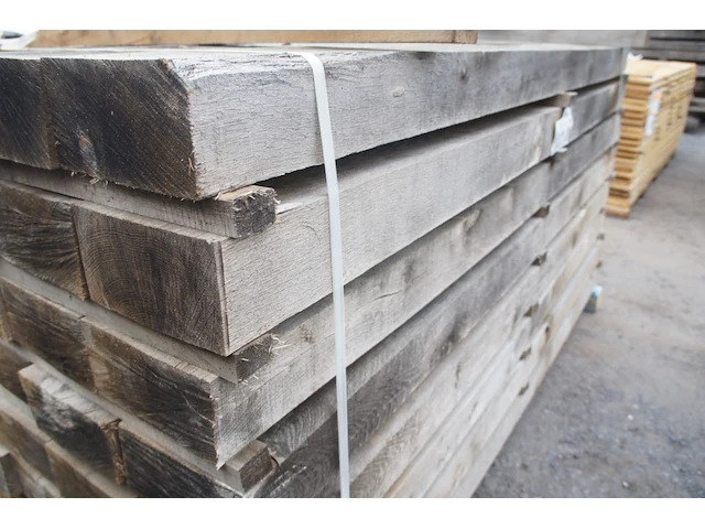 0,88 m³ industrieel eiken balken 100x200 - afbeelding 4 van  5