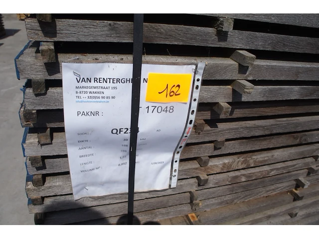 0,95 m³ eiken planken 30mm rustiek - afbeelding 2 van  4