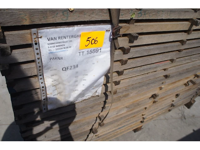 0,95 m³ eiken planken 30mm rustiek - afbeelding 2 van  3