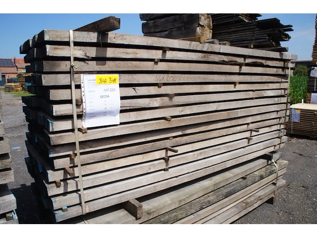 0,96 m³ eiken planken 54mm - afbeelding 1 van  4