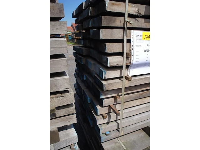 0,96 m³ eiken planken 54mm - afbeelding 3 van  4