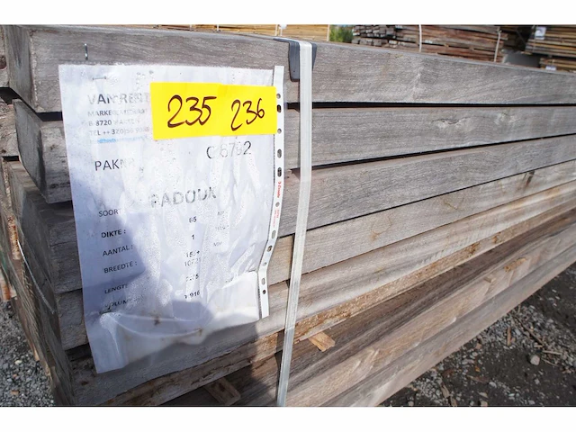 0,96 m³ padouk 65mm - afbeelding 2 van  4