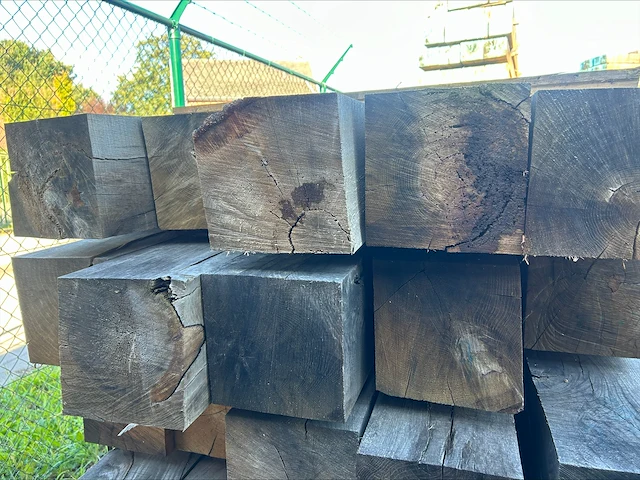 0,98 m³ eiken balken 200x200 - afbeelding 5 van  6