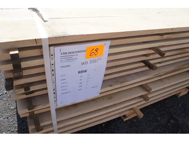 0,98 m³ eiken planken 22mm - afbeelding 2 van  4