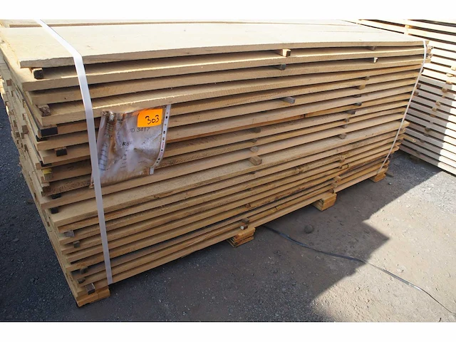 0,99 m³ eiken planken 22mm - afbeelding 1 van  3