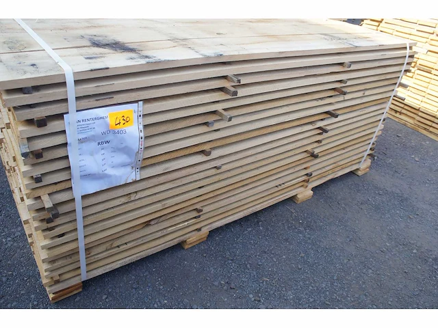 0,99 m³ eiken planken 22mm - afbeelding 1 van  4
