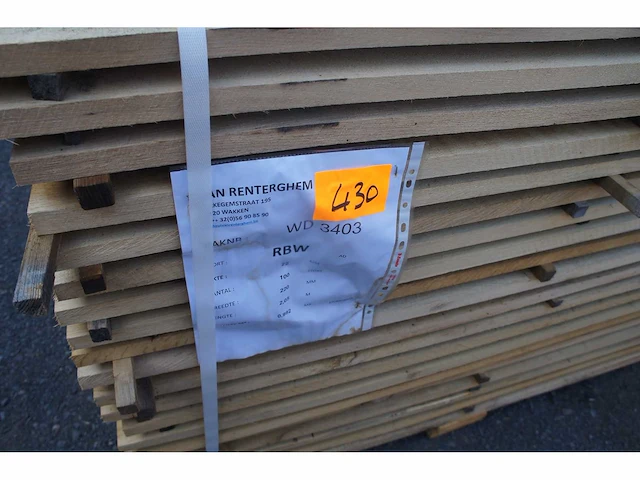 0,99 m³ eiken planken 22mm - afbeelding 2 van  4