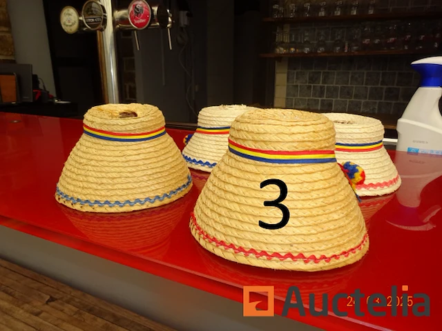 1 4-taks hoge hoed verlichtingsarmatuur (roemeense folklore) - ref:9966-003 - afbeelding 2 van  4