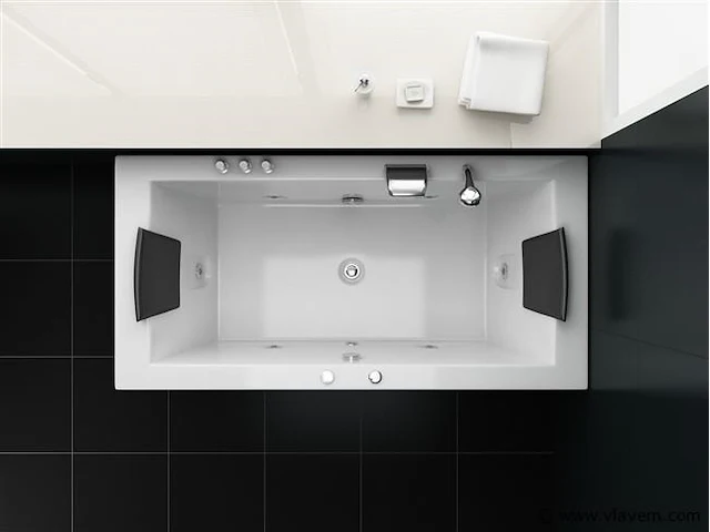 1 à 2 persoons whirlpool massagebad - half vrijstaand - afbeelding 12 van  16