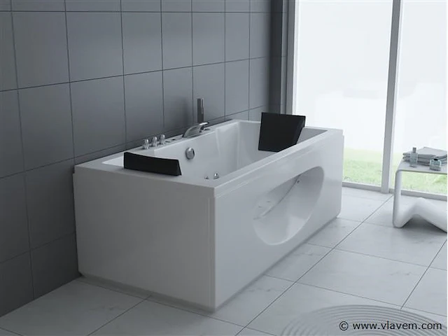 1 à 2 persoons whirlpool massagebad met heater wit - afbeelding 2 van  5