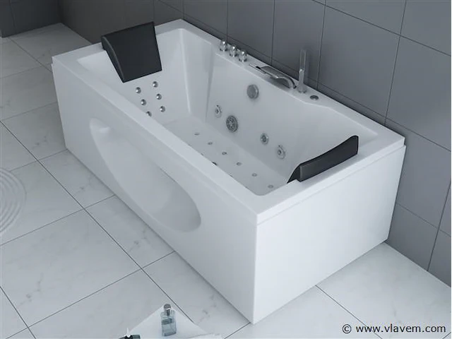 1 à 2 persoons whirlpool massagebad met heater wit - afbeelding 4 van  5
