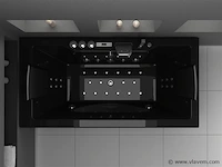 1 à 2 persoons whirlpool massagebad met heater zwart - afbeelding 2 van  3