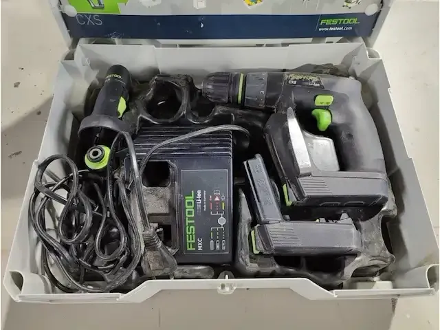 1 accu boormachine festool cxs li 1.5set - afbeelding 1 van  5