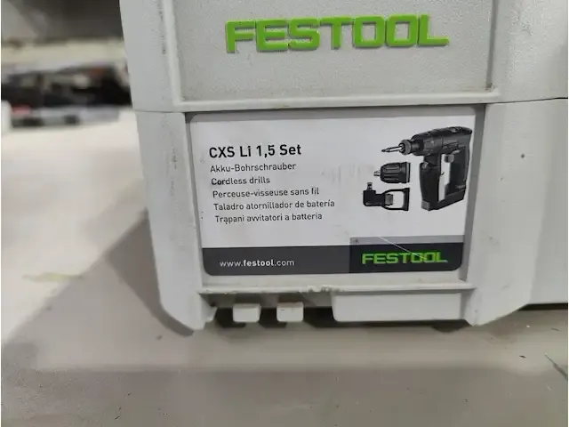 1 accu boormachine festool cxs li 1.5set - afbeelding 5 van  5