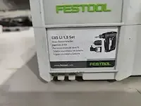 1 accu boormachine festool cxs li 1.5set - afbeelding 5 van  5