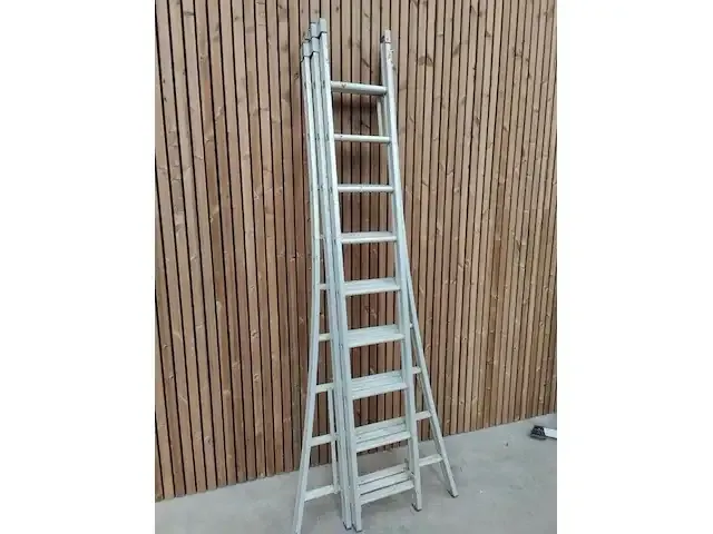 1 alu 3-delige ladder - afbeelding 2 van  3