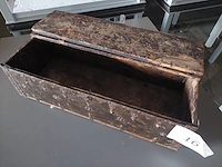 1 antiek houten kistje met div deco - afbeelding 9 van  13