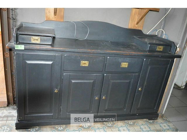 1 antieken kast met 4 laden +deuren 1m 78 op 90 h47 cm breed - afbeelding 1 van  6