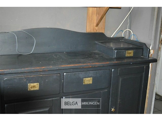 1 antieken kast met 4 laden +deuren 1m 78 op 90 h47 cm breed - afbeelding 3 van  6