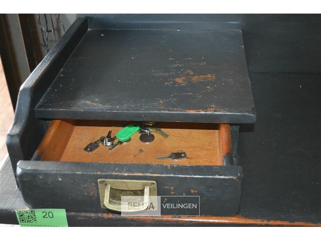 1 antieken kast met 4 laden +deuren 1m 78 op 90 h47 cm breed - afbeelding 4 van  6