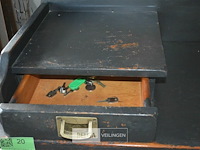 1 antieken kast met 4 laden +deuren 1m 78 op 90 h47 cm breed - afbeelding 4 van  6