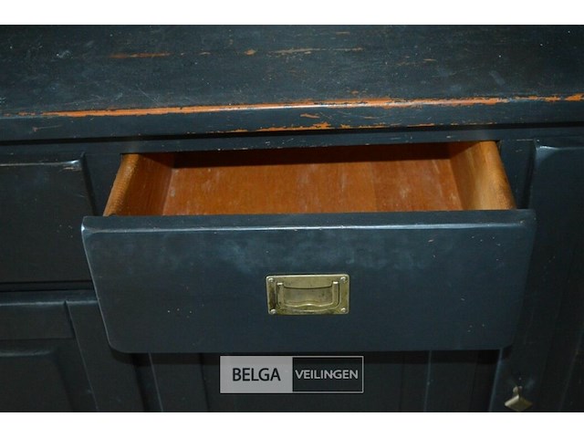 1 antieken kast met 4 laden +deuren 1m 78 op 90 h47 cm breed - afbeelding 5 van  6