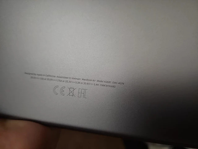 1 apple macbook air model a2681 emc 4074 - afbeelding 3 van  7