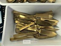 1 bak met goudkleurig bestek - afbeelding 7 van  7