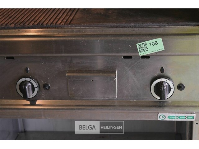 1 bakplaat gica op aardgas {zelf demonteren} - afbeelding 2 van  4