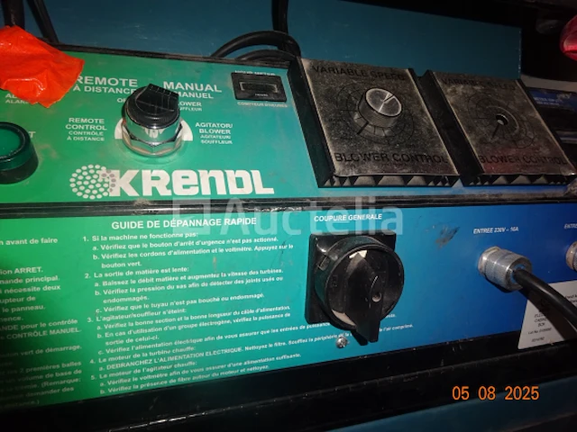 1 blaasvormkaardmachine met grote capaciteit voor alle soorten losse isolatie, merk krendl 2300 - afbeelding 8 van  8