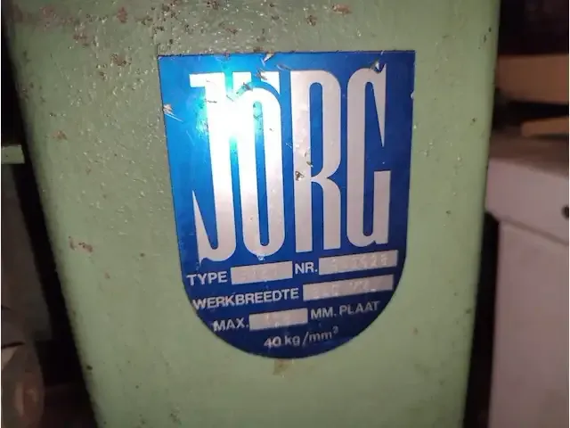 1 buizen plooier machine jorg 5320 - afbeelding 4 van  7