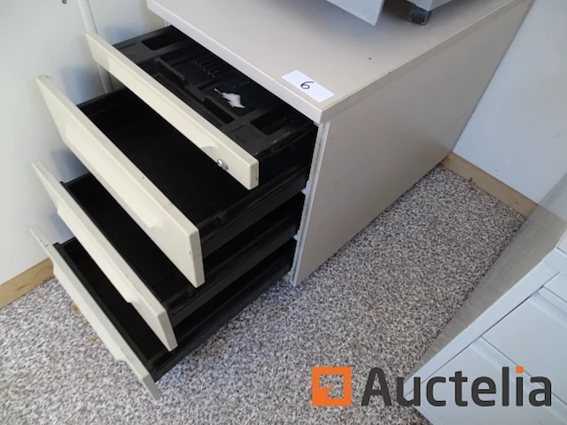 1 bureaubox met wieltjes - afbeelding 1 van  3