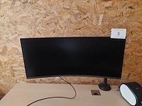1 curved beeldscherm samsung c34h890wgr - afbeelding 2 van  6