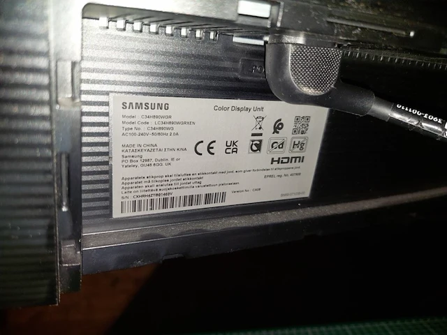 1 curved beeldscherm samsung c34h890wgr - afbeelding 3 van  4