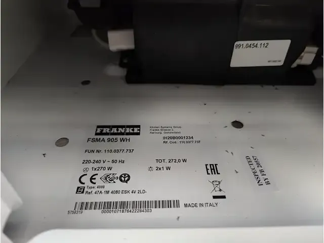1 dampkap franke mf sma 905wh - afbeelding 3 van  5