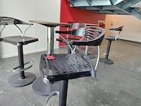 1 design hoge tafel met 3 bijhorende barstoelen origlia aria - afbeelding 3 van  5