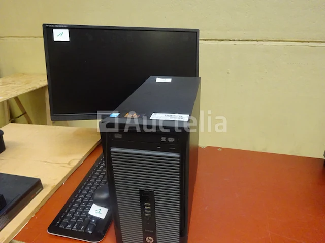 1 desktopcomputer met ilyama-monitor, muis, toetsenbord - afbeelding 3 van  7