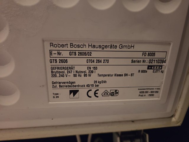 1 diepvrieskoffer bosch - afbeelding 4 van  4