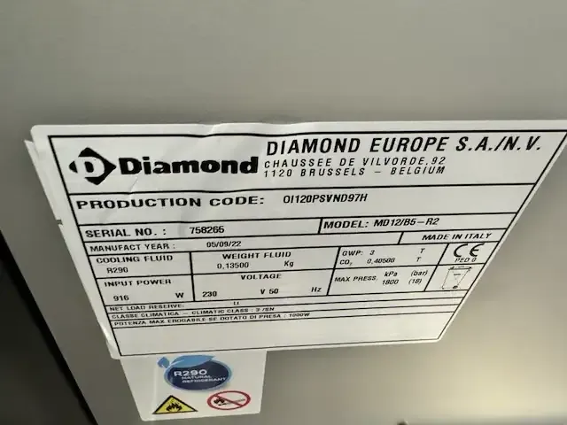 1 display koeling diamond md12/b5-r2 vv 3leggers - afbeelding 2 van  7